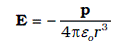 At a point on the dipole axis