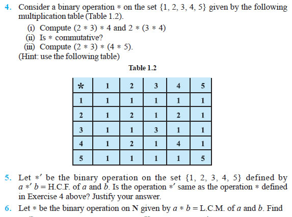 note of mathematics for class 12