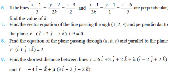 THREE DIMENSIONAL GEOMETRY