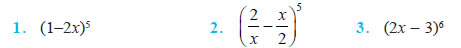 binomial theorem