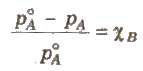 Relative Lowering of Vapour Pressure