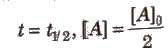 Integrated Rate Equation for First Order Reactions