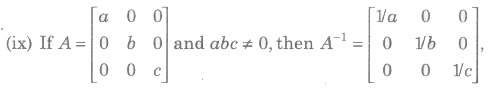 Properties of Inverse of a Square Matrix